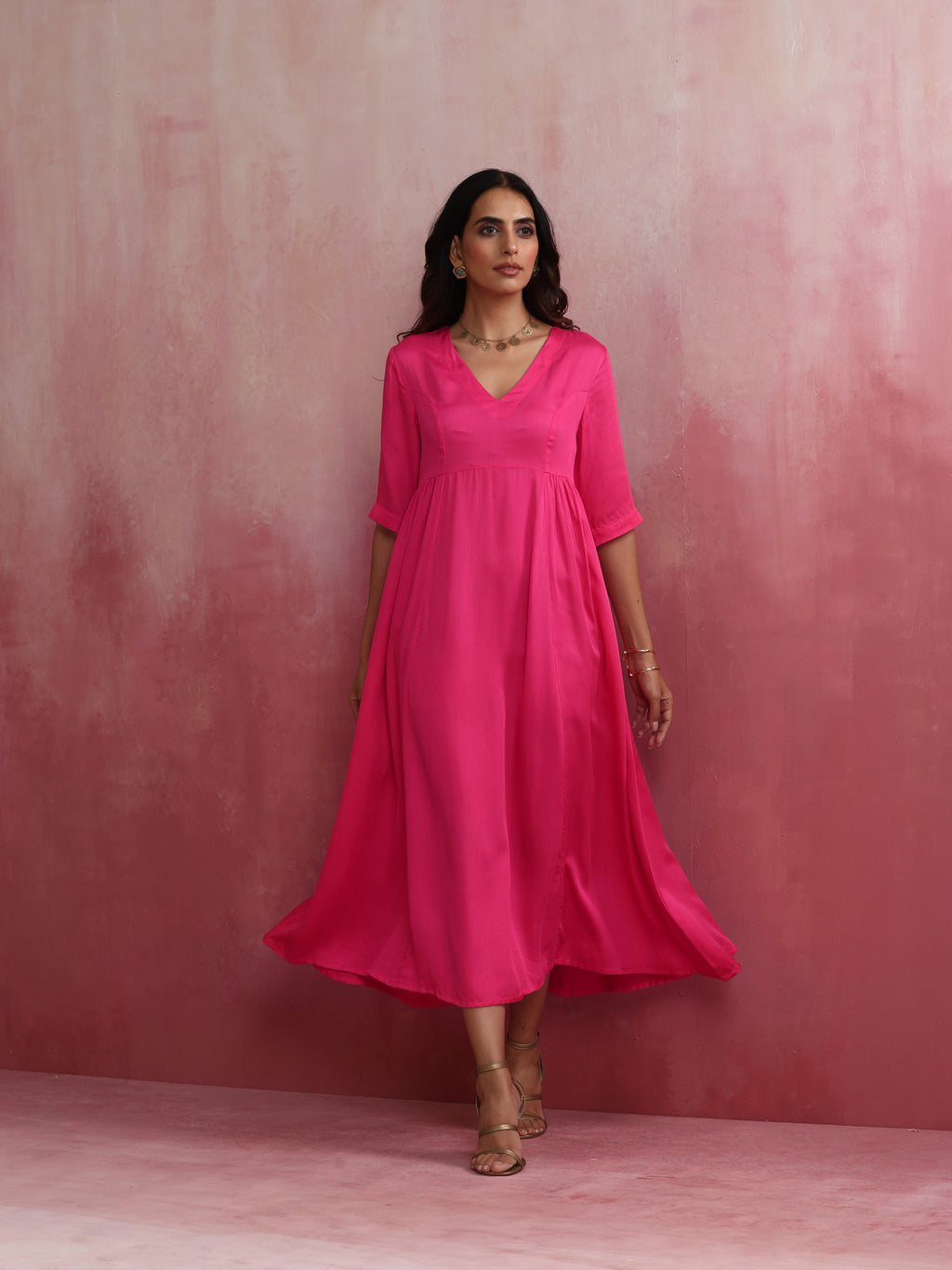 trueBrowns Modal Pink Dress