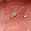 trueBrowns 925 Sterling Silver Om Silver Chain Rakhi