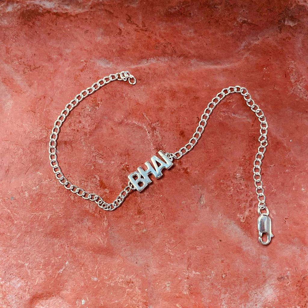 trueBrowns 925 Sterling Silver Bhai Silver Chain Rakhi