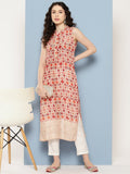 Ahalyaa Women Ethnic Motifs Embroidered Gotta Patti Kurta
