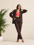 trueBrowns Cola Cotton Dobby Pant Suit Set