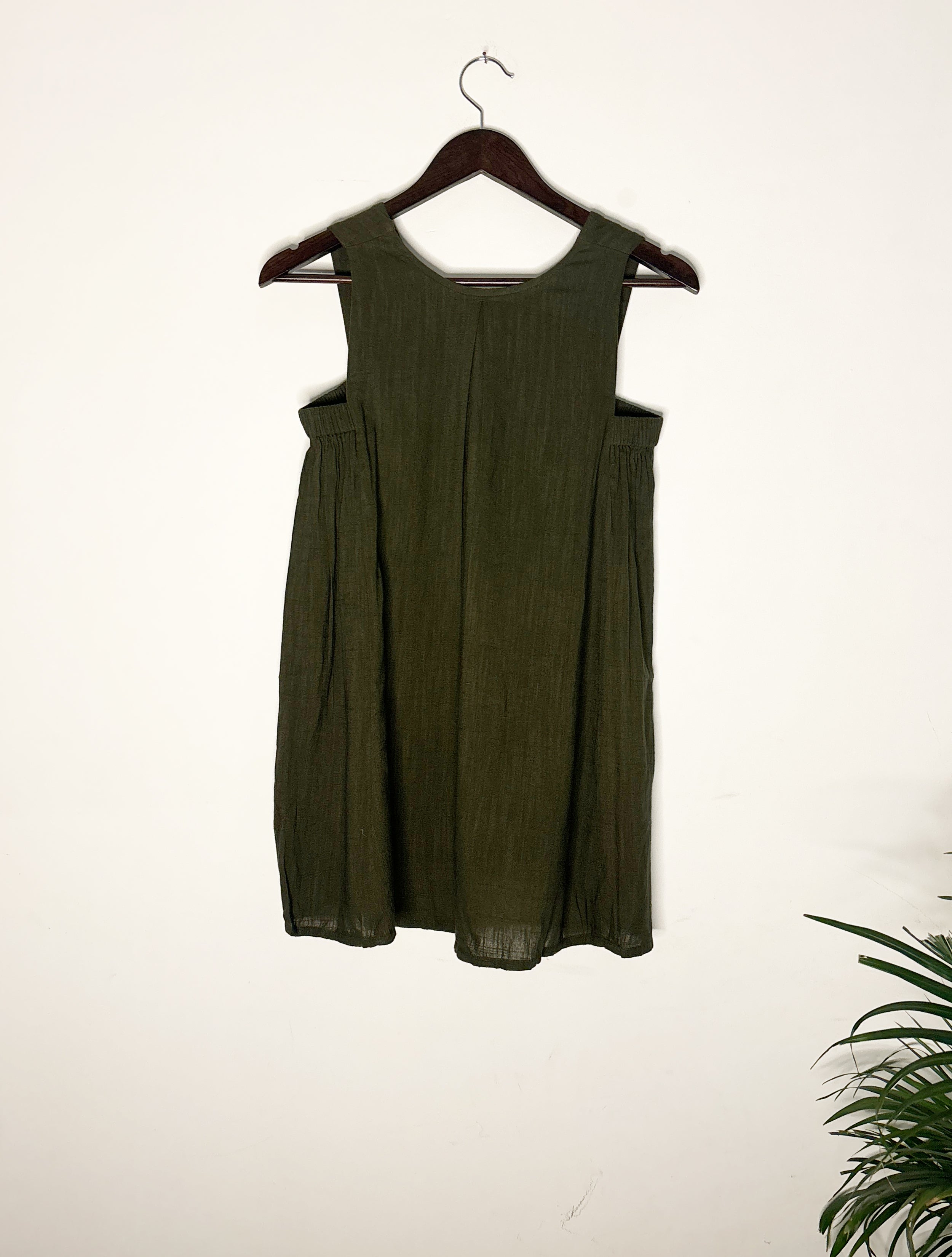 trueBrowns Olive Green Sleeveless Top