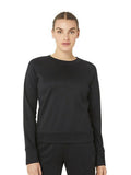 ASICS Brushed Mobility Knit Pullover Round Neck Long Raglan Sleeves T-shirt