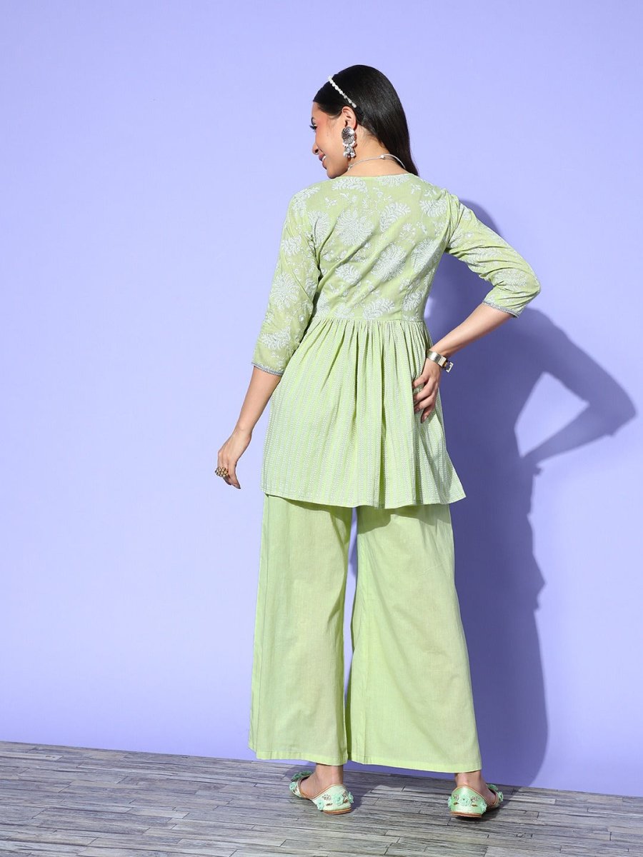 Ahalyaa Printed Tunic with Palazzos