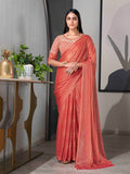 Tikhi Imli Striped Chiffon Ready to Wear Saree