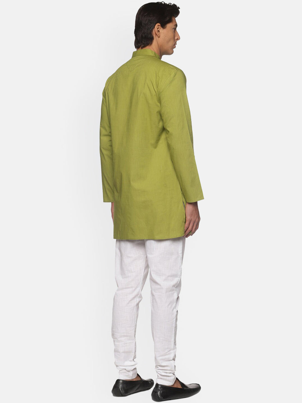 Sethukrishna Green Pure Cotton Kurta with Pyjamas For Men