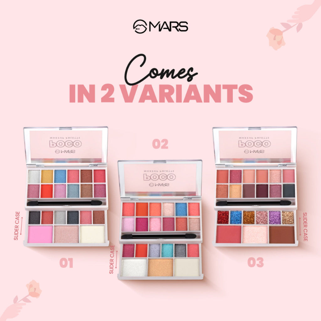 MARS Cosmetics Poco Face Makeup And Eyeshadow Palette - 03