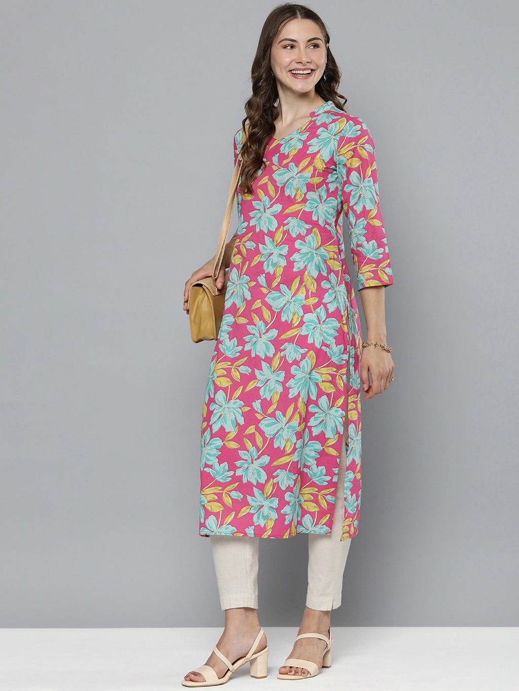 HERE&NOW Floral Printed Kurta