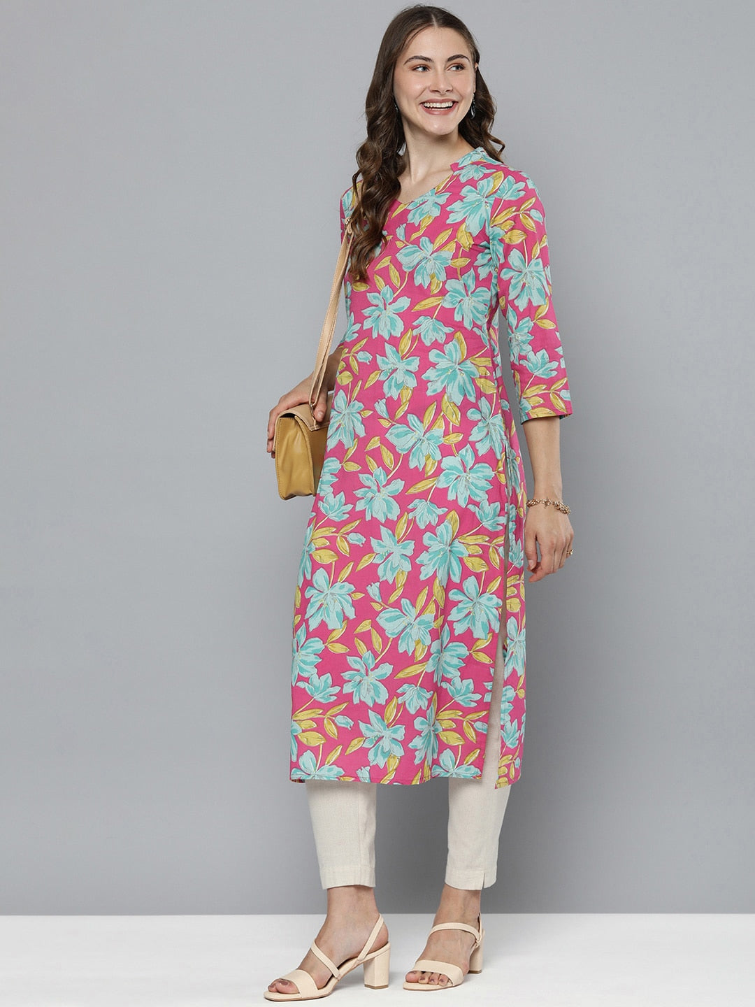 HERE&NOW Floral Printed Kurta