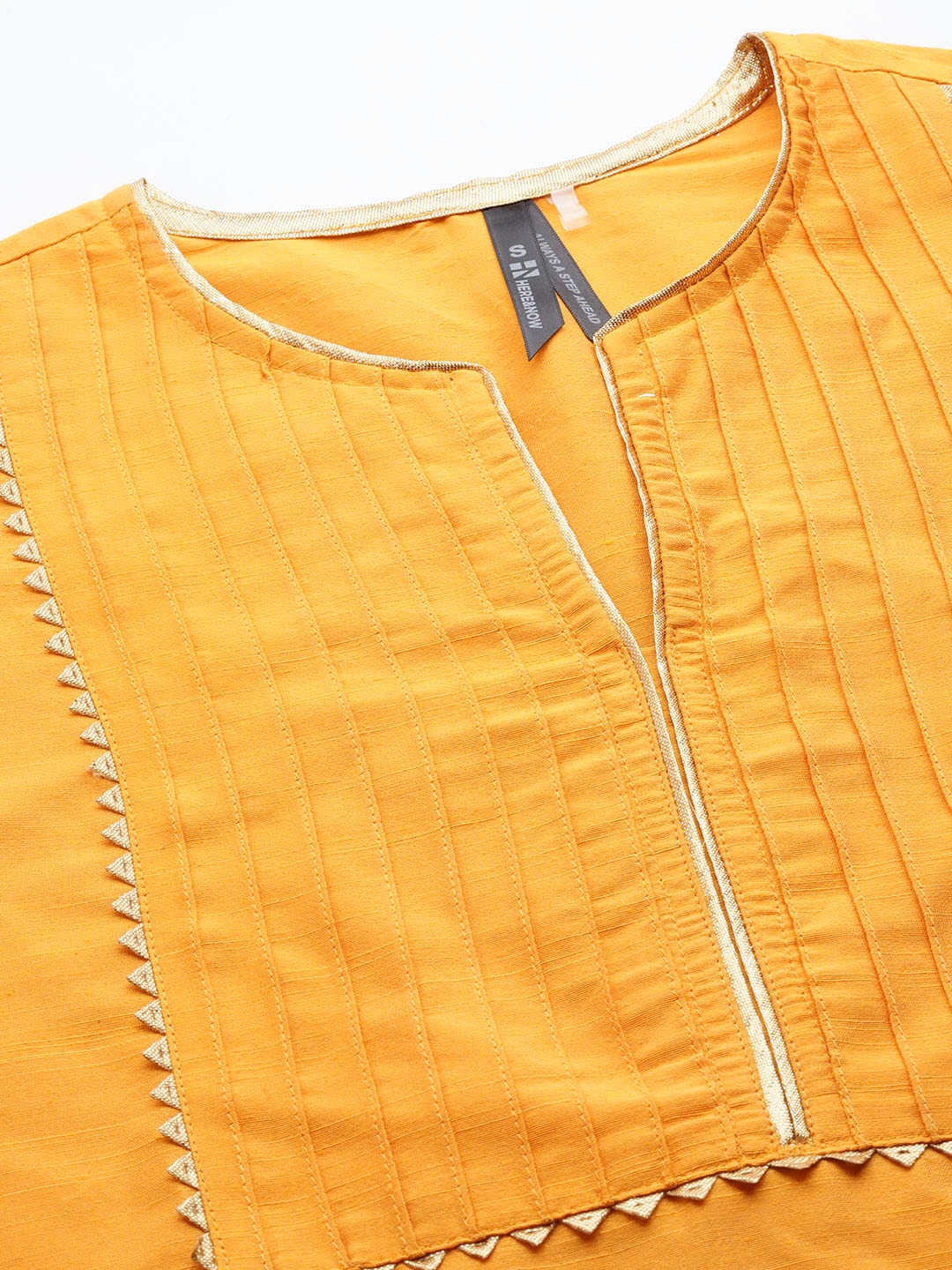 HERE&NOW Yoke Design Gotta Patti Detail Kurta