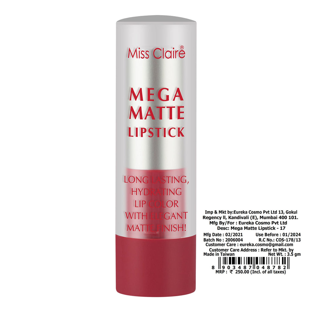 Miss Claire Mega Matte Lipstick - 17