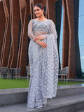 Tikhi Imli Embellished Net Saree