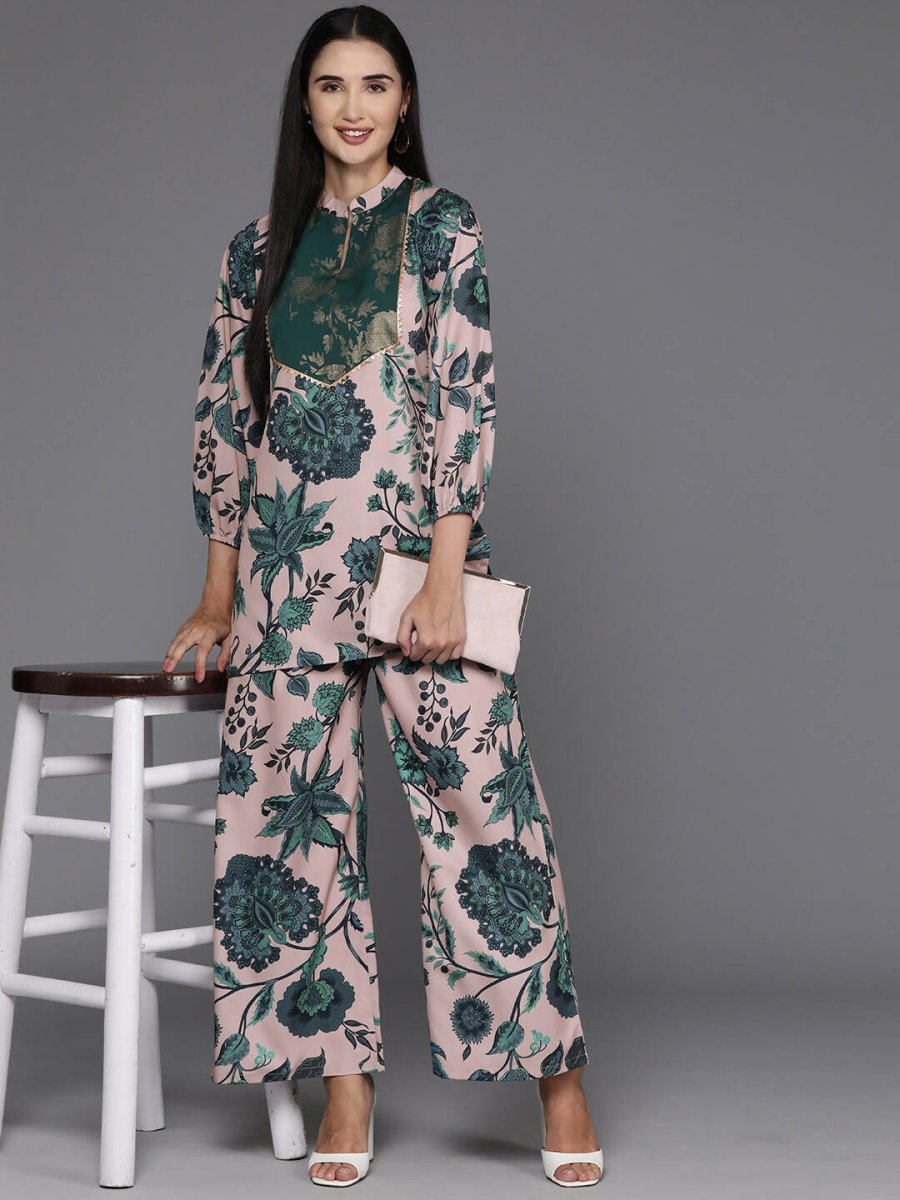 Ahalyaa Women's Traditional Wear Co-ods - Tan