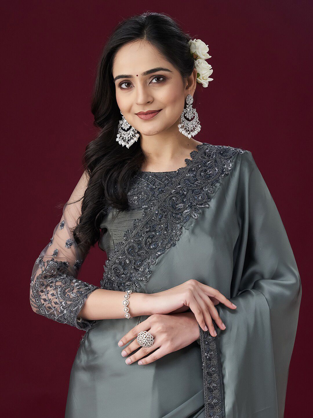 kasee Ethnic Embroidered Sarees