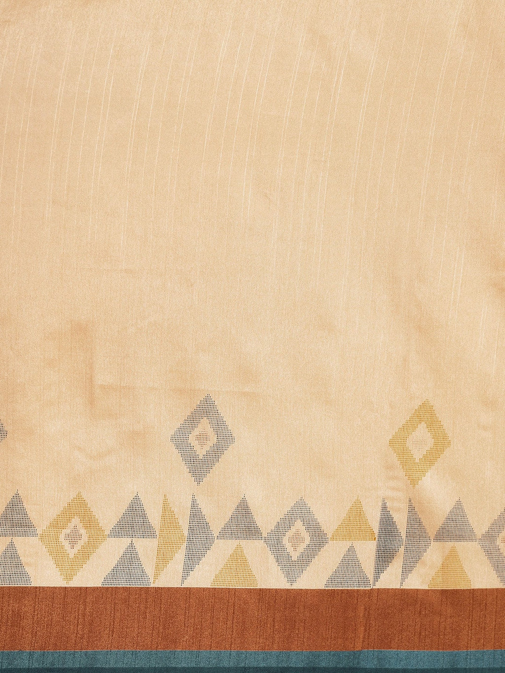 Saree Mall Beige & Brown Geometric Printed Taant Sarees