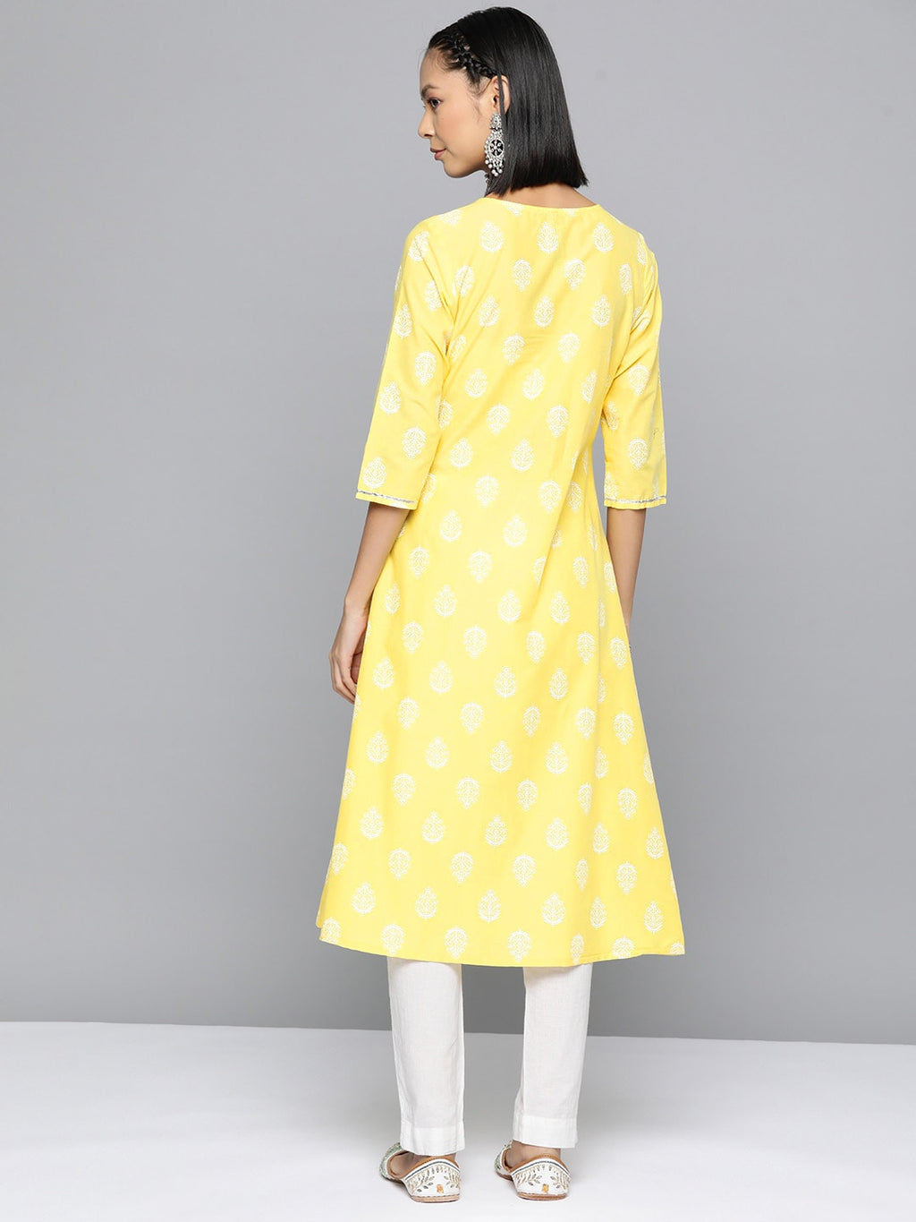 HERE&NOW Ethnic Motifs Printed A-Line Kurta