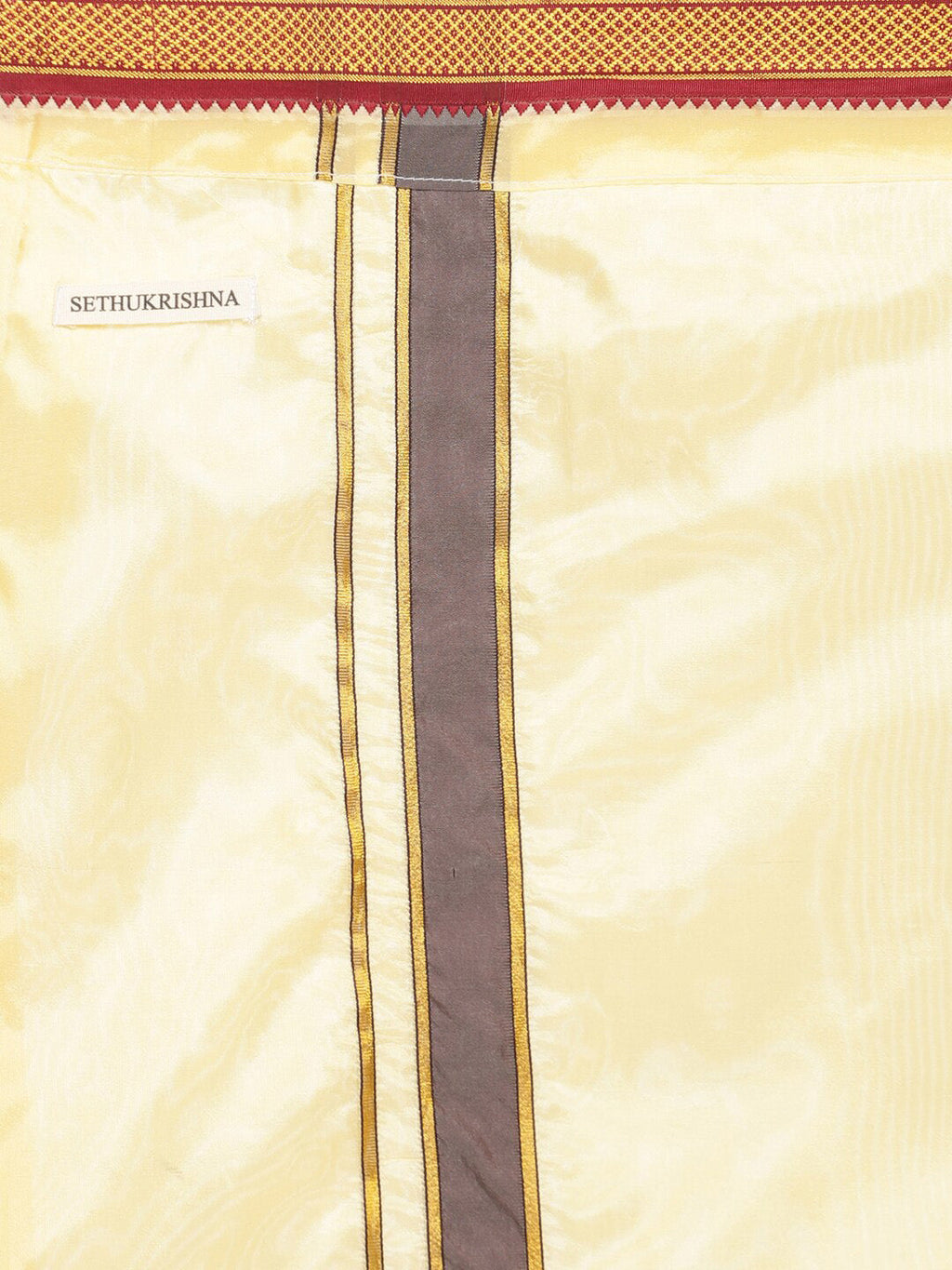 Sethukrishna Men Beige Solid Dhotis