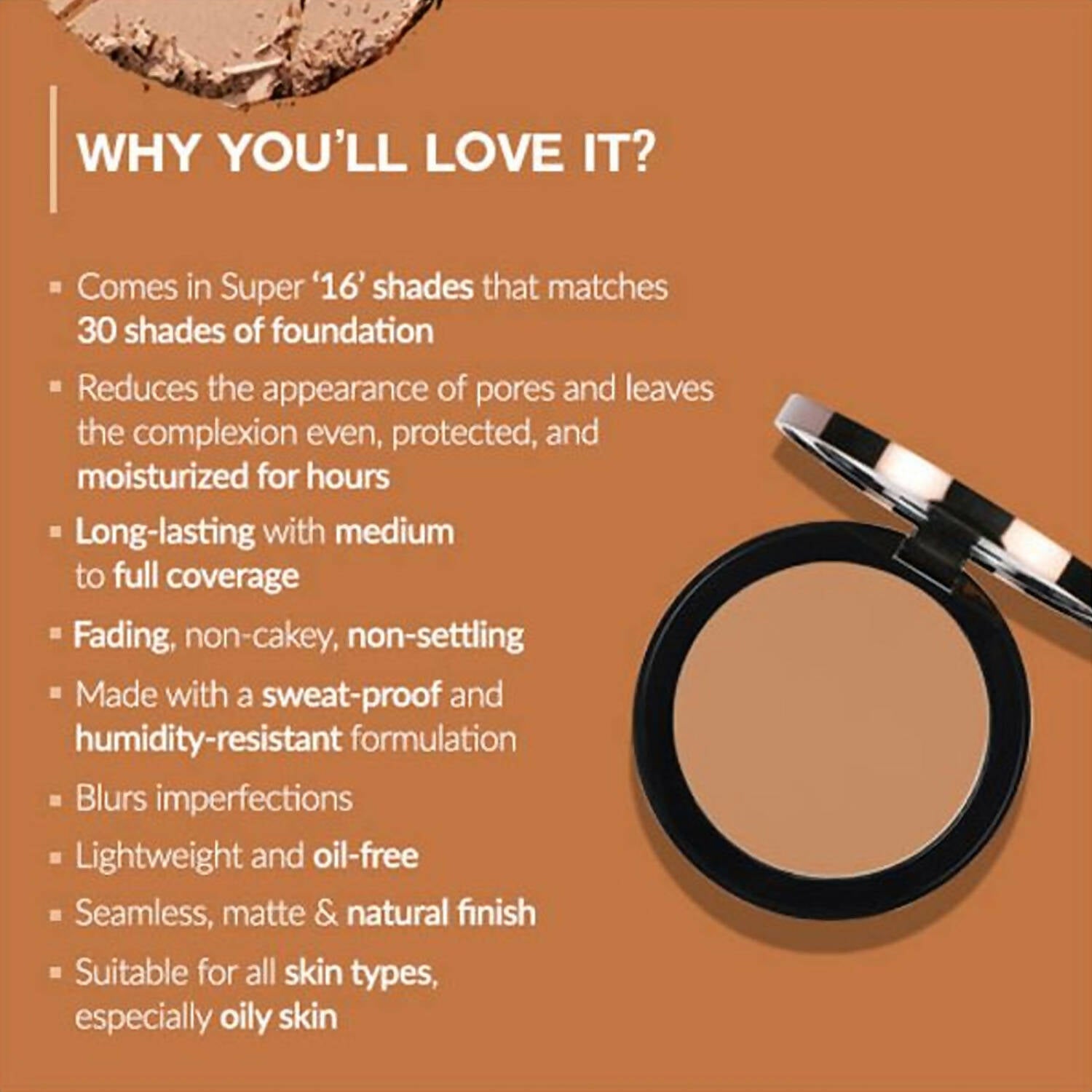 Colorbar 24Hrs Wear Weightless Powder Foundation Pf 13