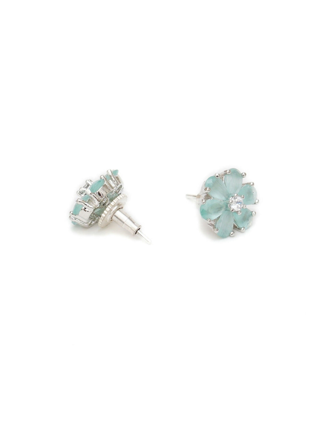 stone stud (mint green ) - Ruby Raang
