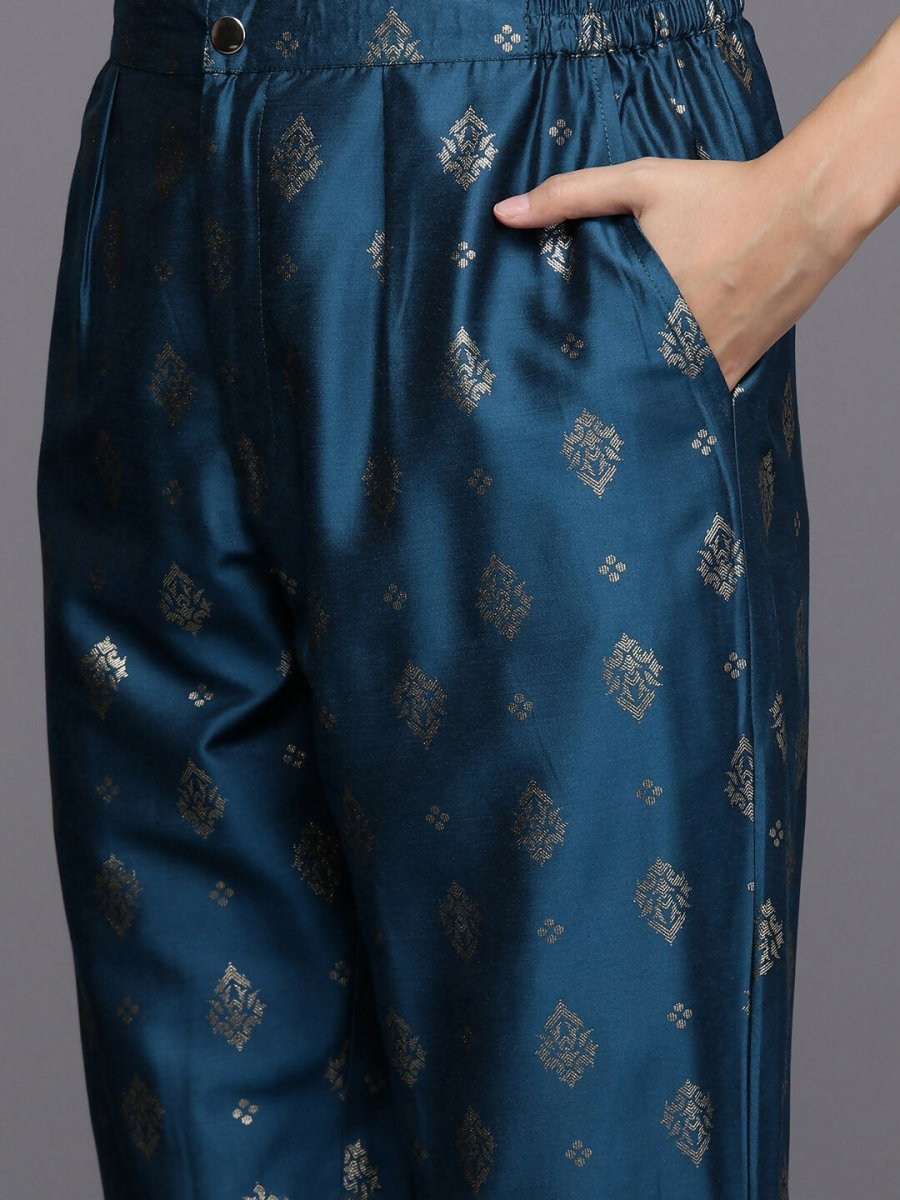 Ahalyaa Women's Traditional Wear Co-ods - Teal Blue