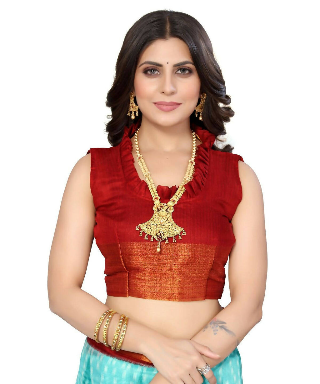 Vamika Cotton Sky Blue Jari Border Bollywood Style Saree (DINO SKY BLUE)