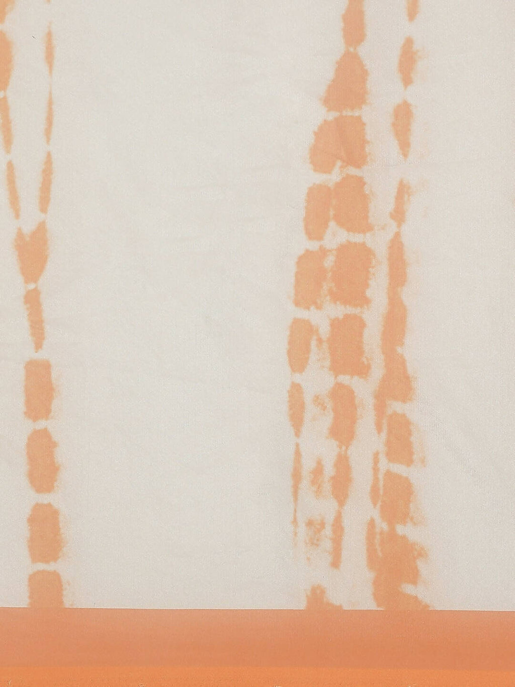 Orange Organza Printed Saree With Blouse Piece - Nivaa