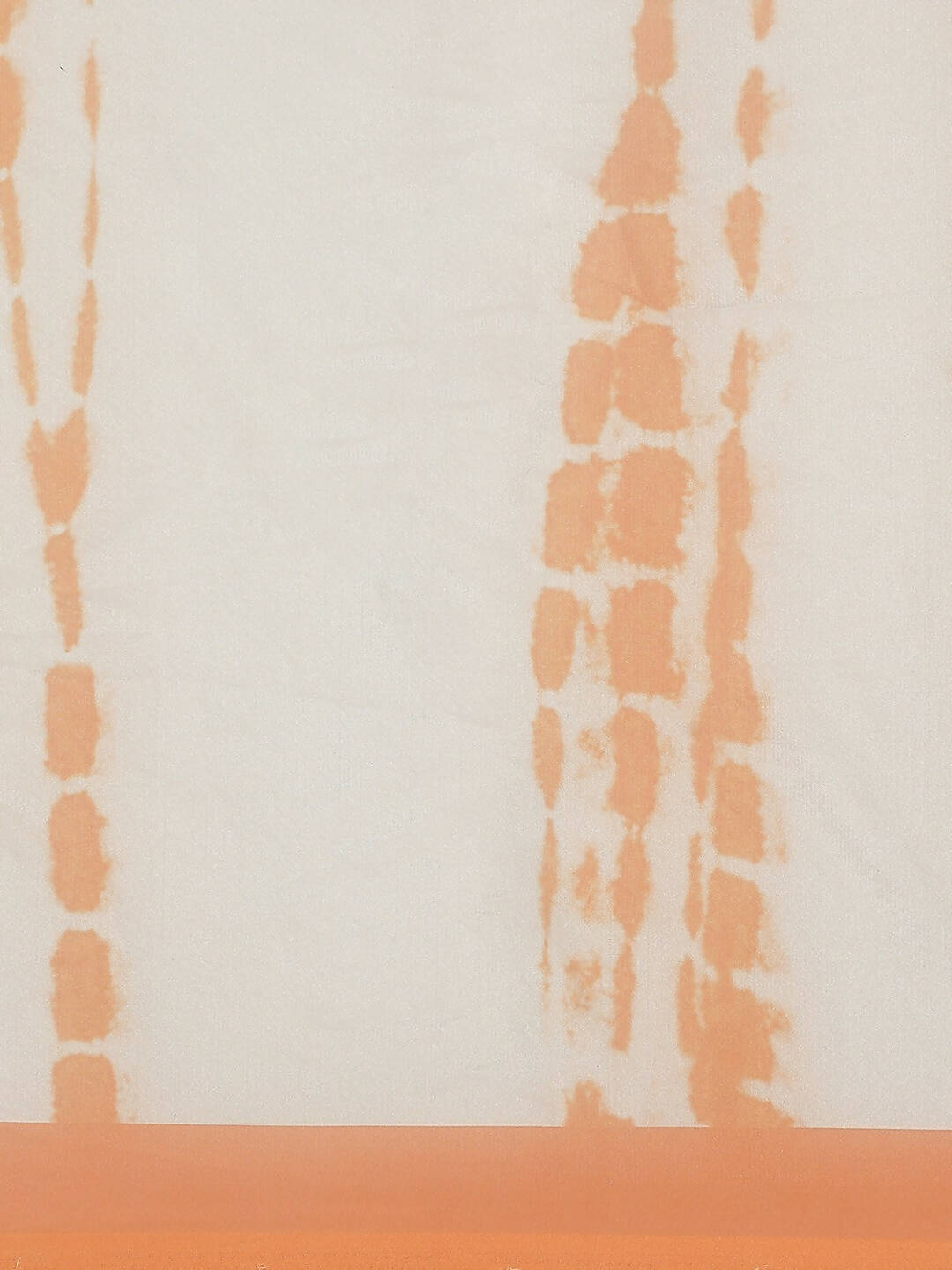 Orange Organza Printed Saree With Blouse Piece - Nivaa