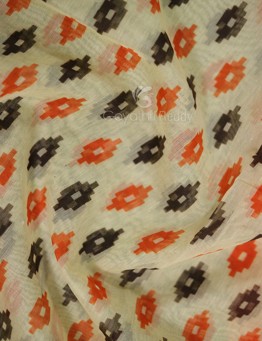 Shades of Cream And Orange Colour Blouse Patola Print Semi Chanderi Saree By Gayathri Reddy Designer Studio