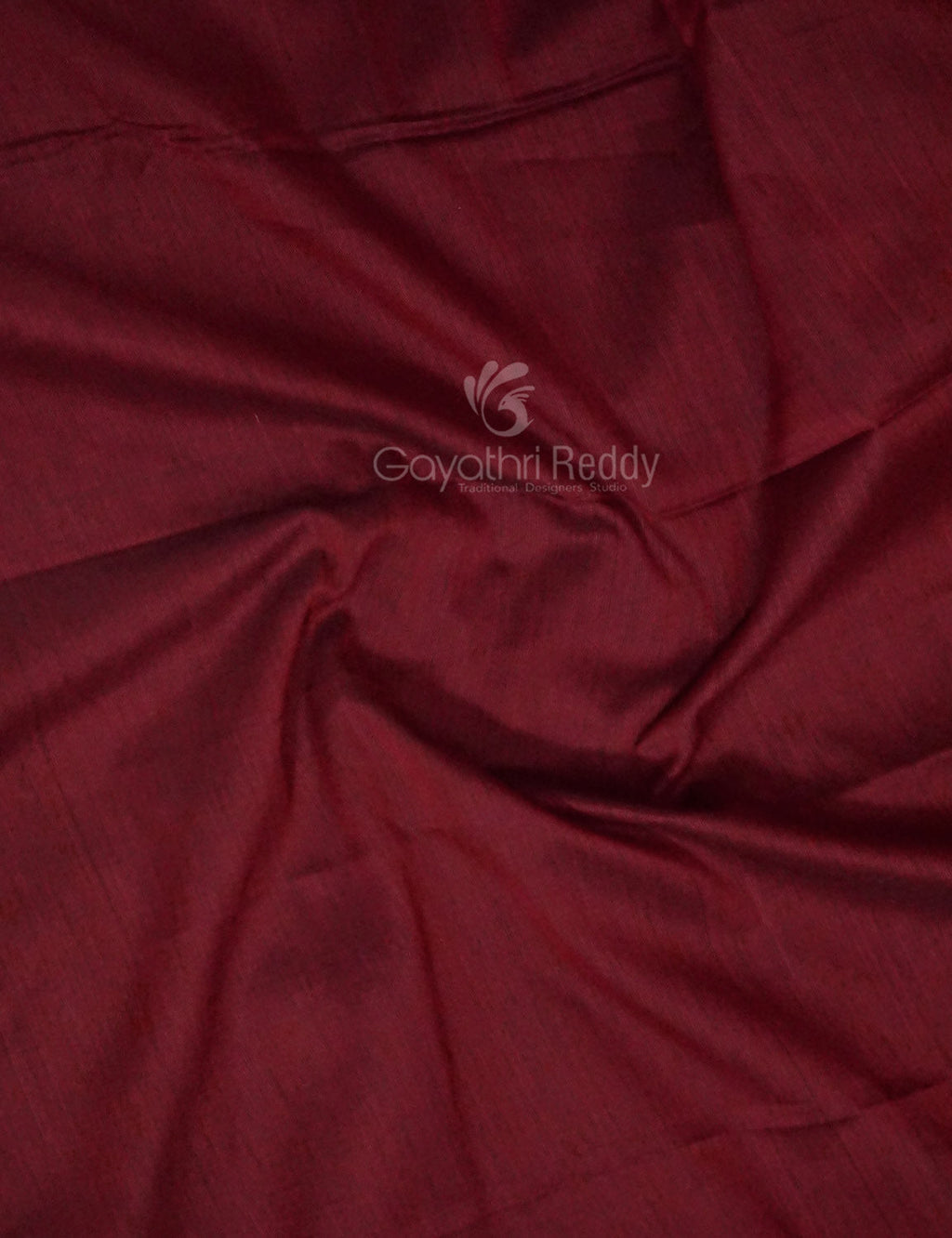 Kalanetha Maroon Colour Zari Kanchi Style Pure Narayanpet Cotton Saree By Gayathri Reddy Designer Studio