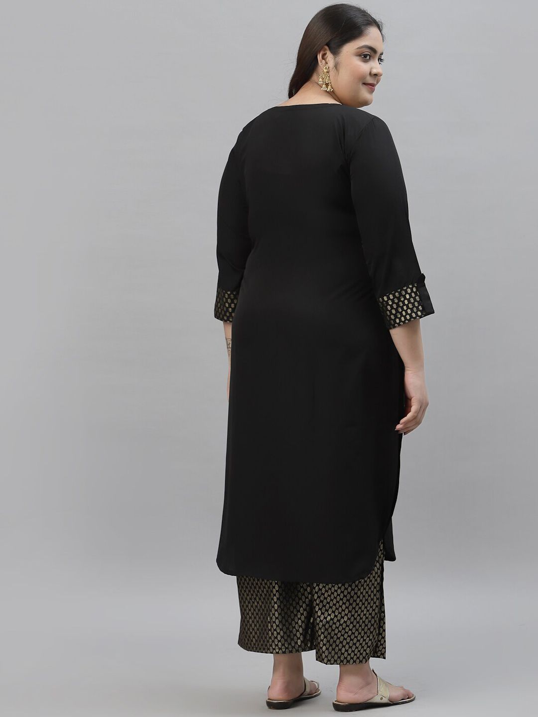 Sztori Ethnic Motifs Yoke Design Kurta with Palazzos