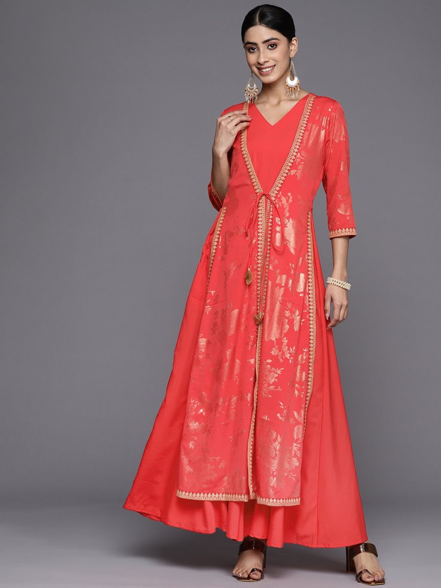 Ahalyaa Floral Printed Ethnic Maxi Dress