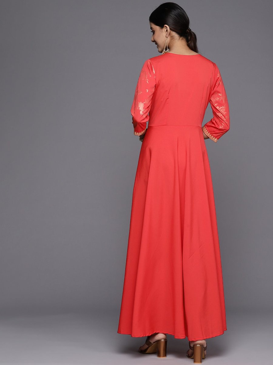 Ahalyaa Floral Printed Ethnic Maxi Dress