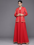 Ahalyaa Crepe Top With Skirt & Jacket