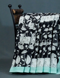 Shades of Black And Mint Green With Pichwai Print Munga Cotton Saree By Gayathri Reddy Designer Studio