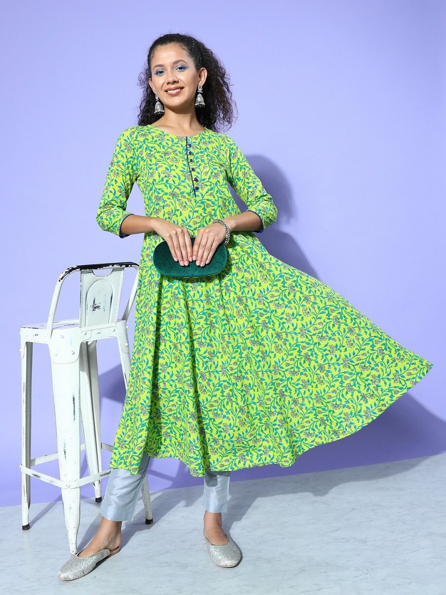All About You Women Floral Printed Kurta
