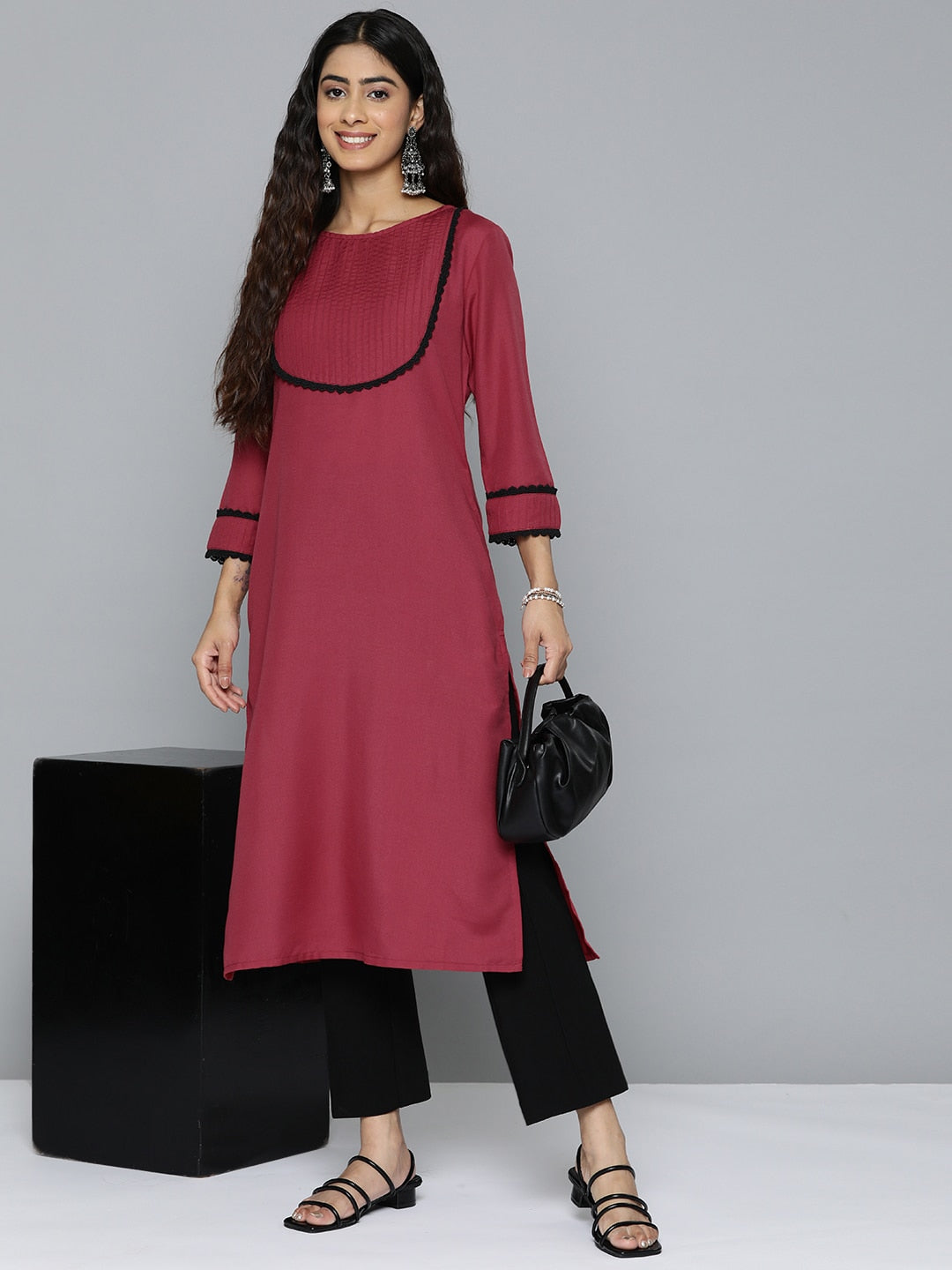 HERE&NOW Women Yoke Design Kurta