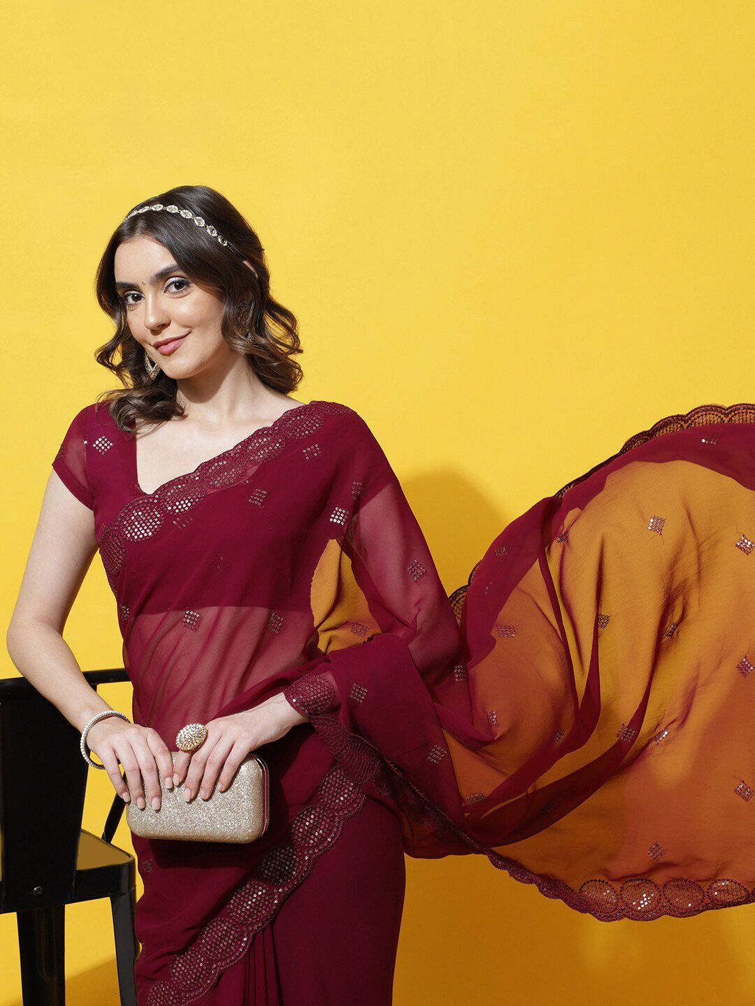 kasee Embellished Sequinned Saree