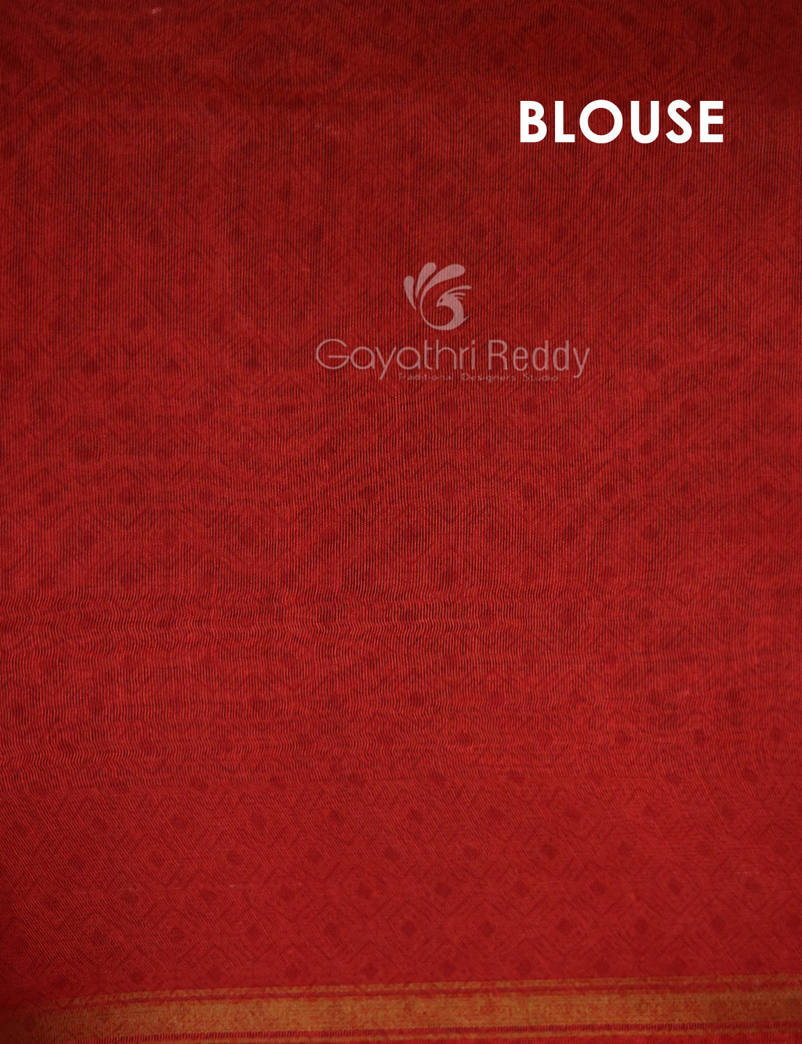 Shades of Cream And Red Blouse Patola Print Semi Chanderi Saree By Gayathri Reddy Designer Studio