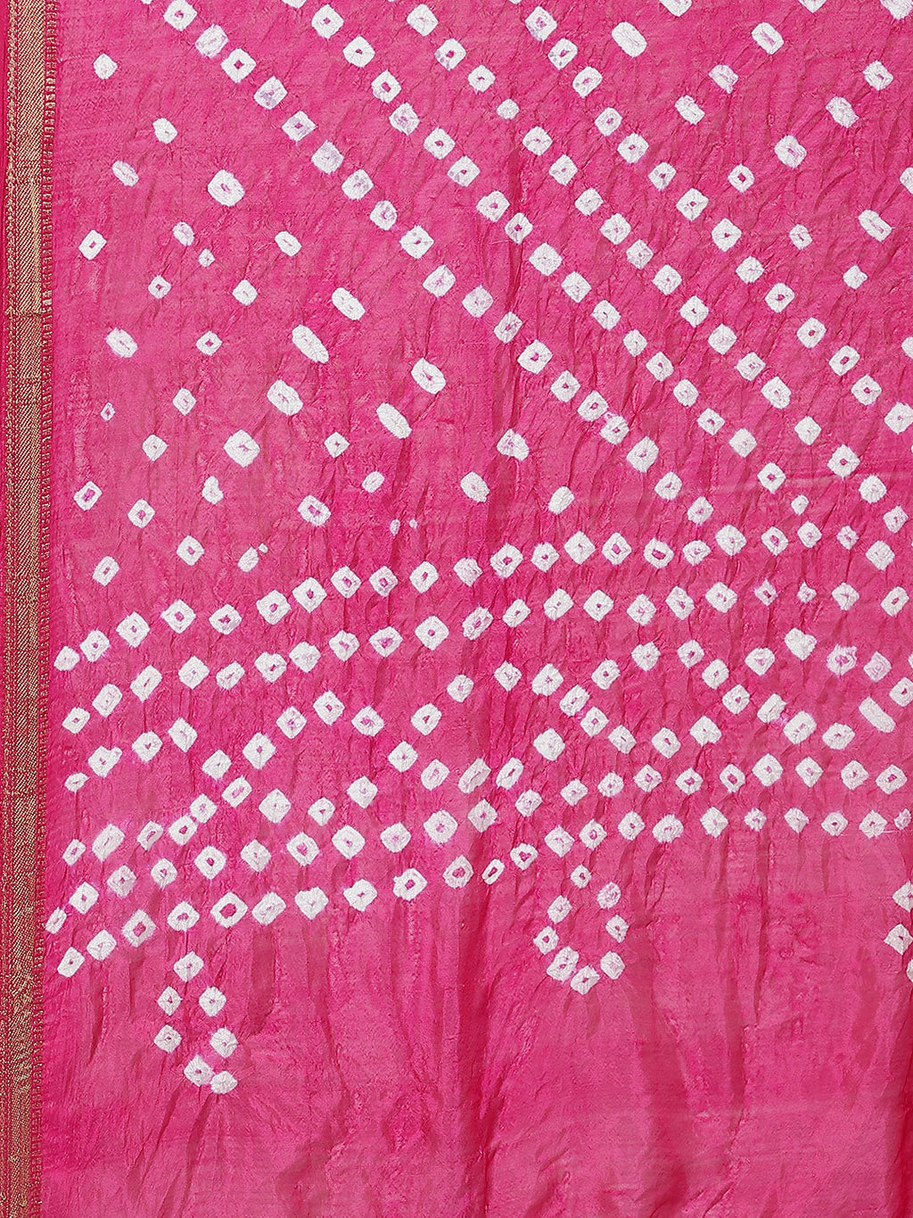 Juniper Women Fuchsia Shantoon Bandhani Na Dupatta