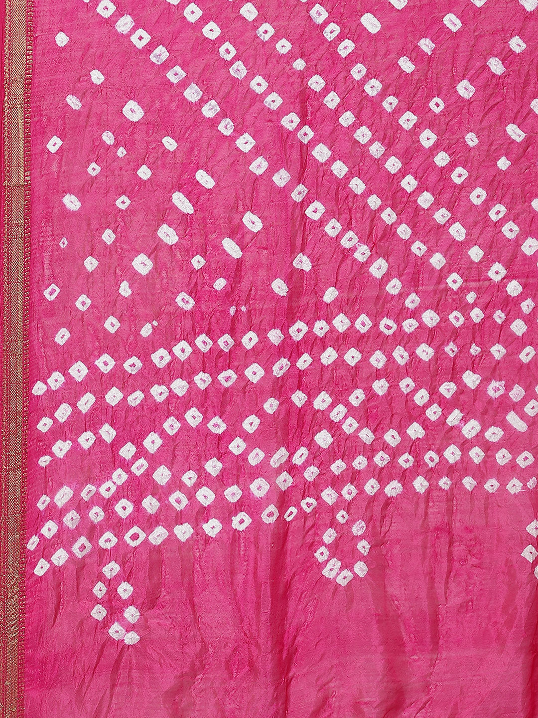 Juniper Women Fuchsia Shantoon Bandhani Na Dupatta