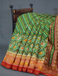 Shades of Parrot Green Bandhni Design Semi Chanderi Saree By Gayathri Reddy Designer Studio