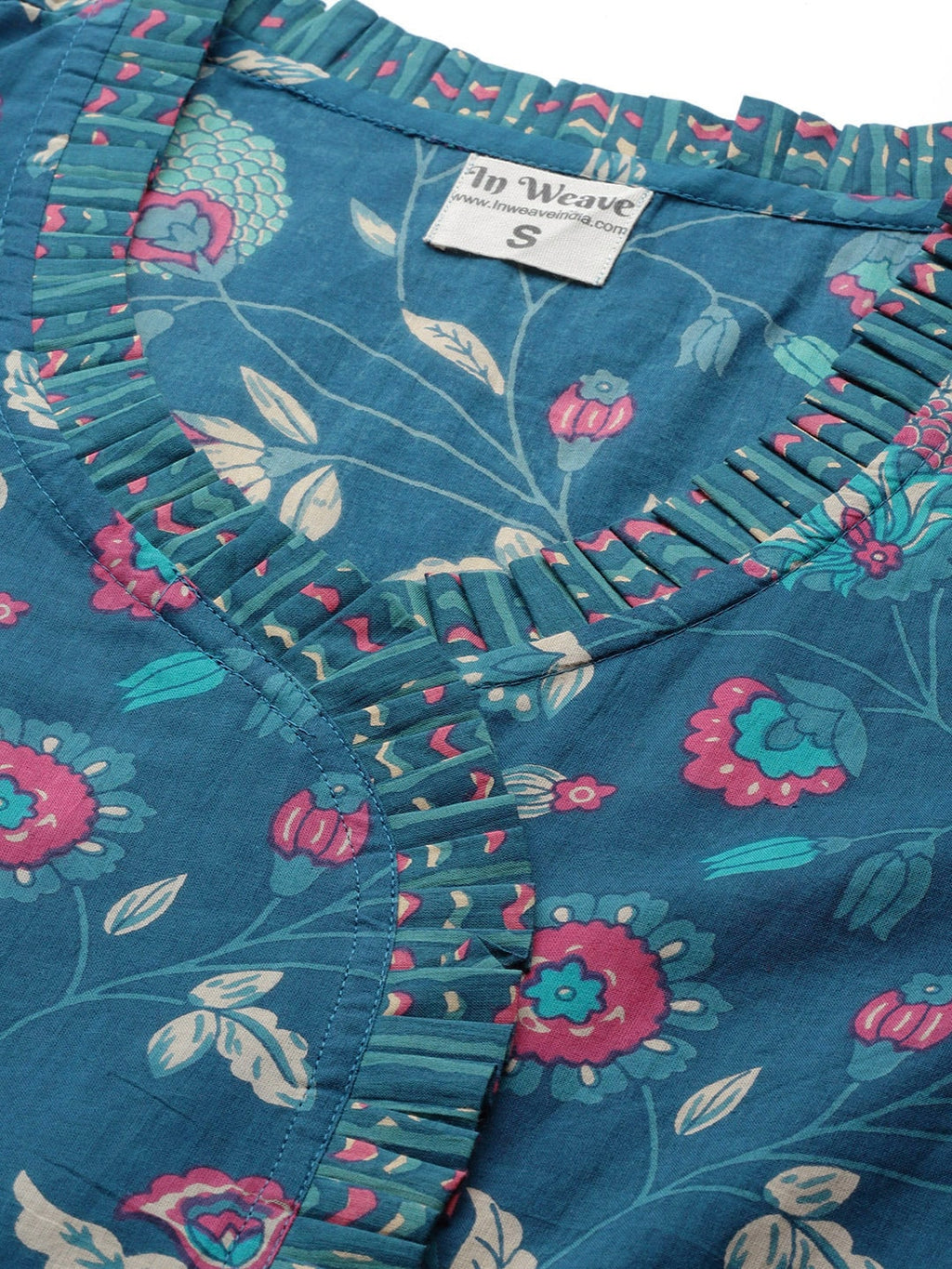 InWeave Blue Kalamkari Co Ord Set