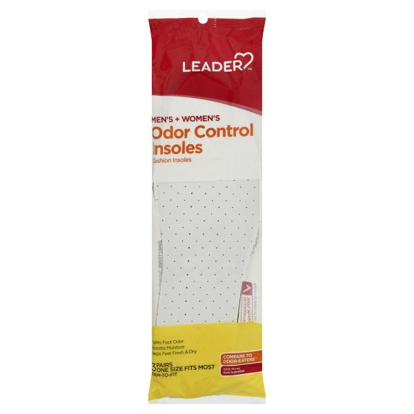 Leader (Tm)  Men's+Women's  Odor Control Cushion Insoles 3 Pair
