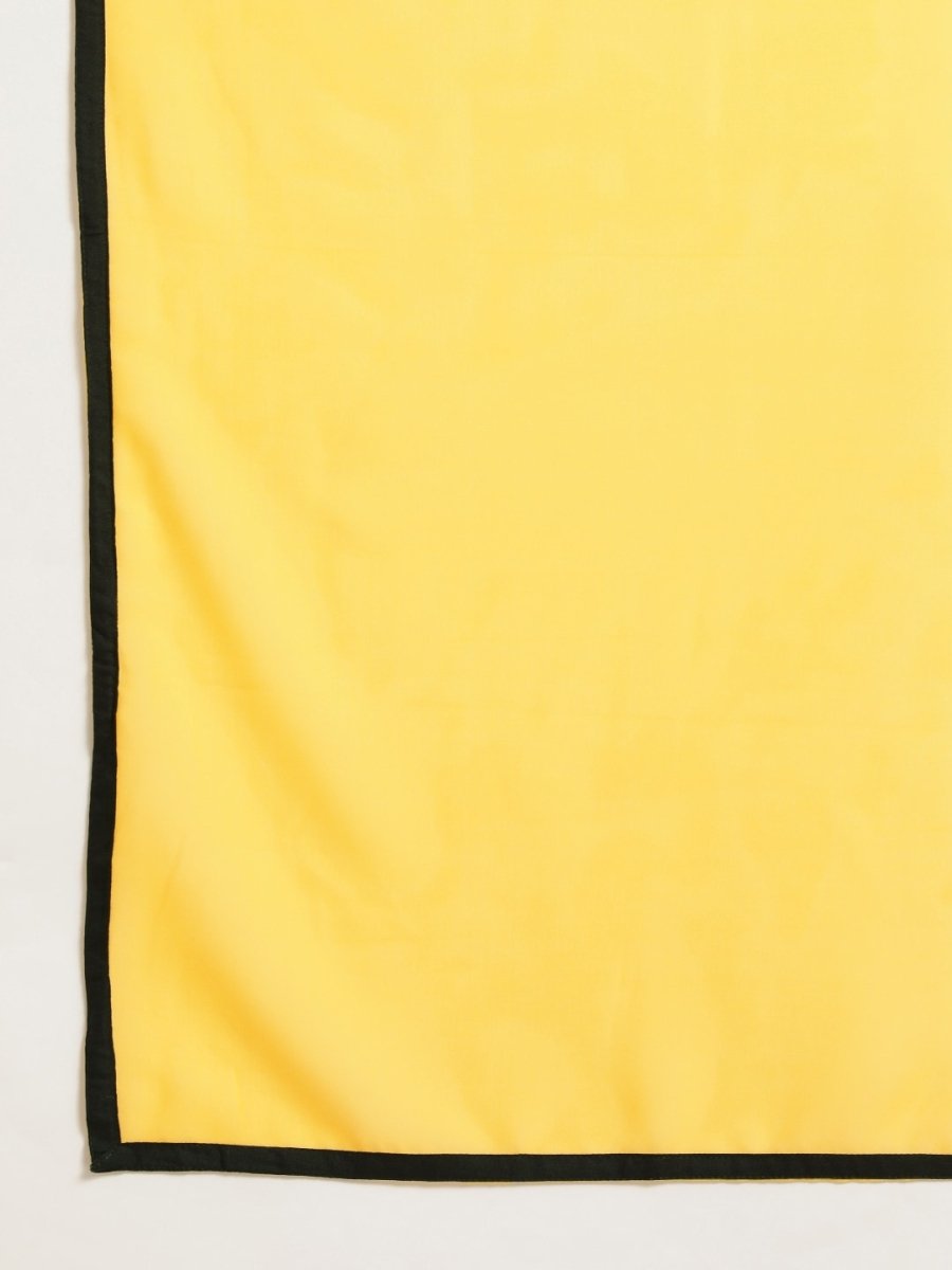 All About You Women Yellow Printed Kurta with Trousers & With Dupatta