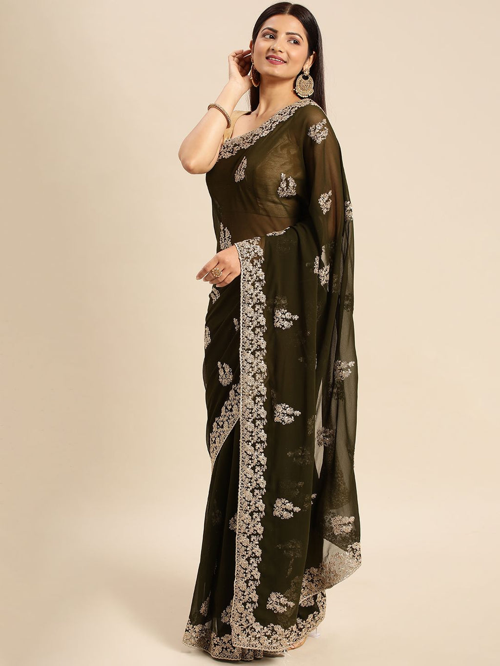 kasee Embroidered Ethnic Saree