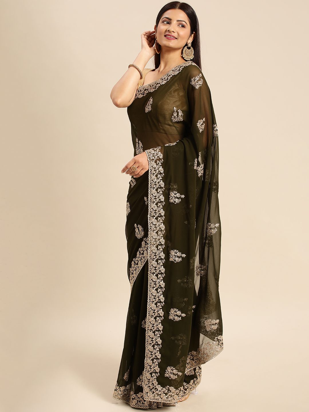 kasee Embroidered Ethnic Saree