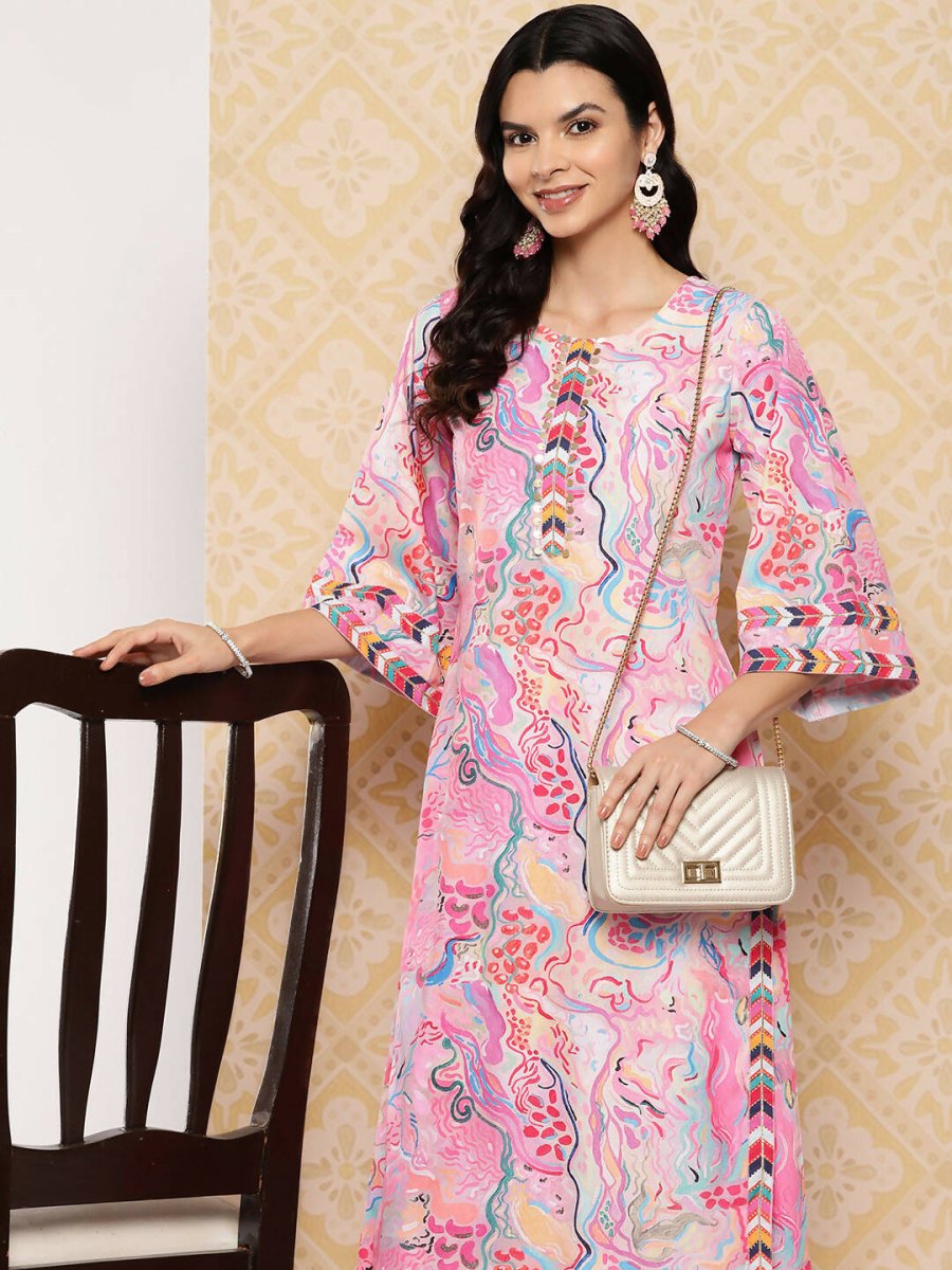 Ahalyaa Women's Traditional wear Kurta Set - Multi