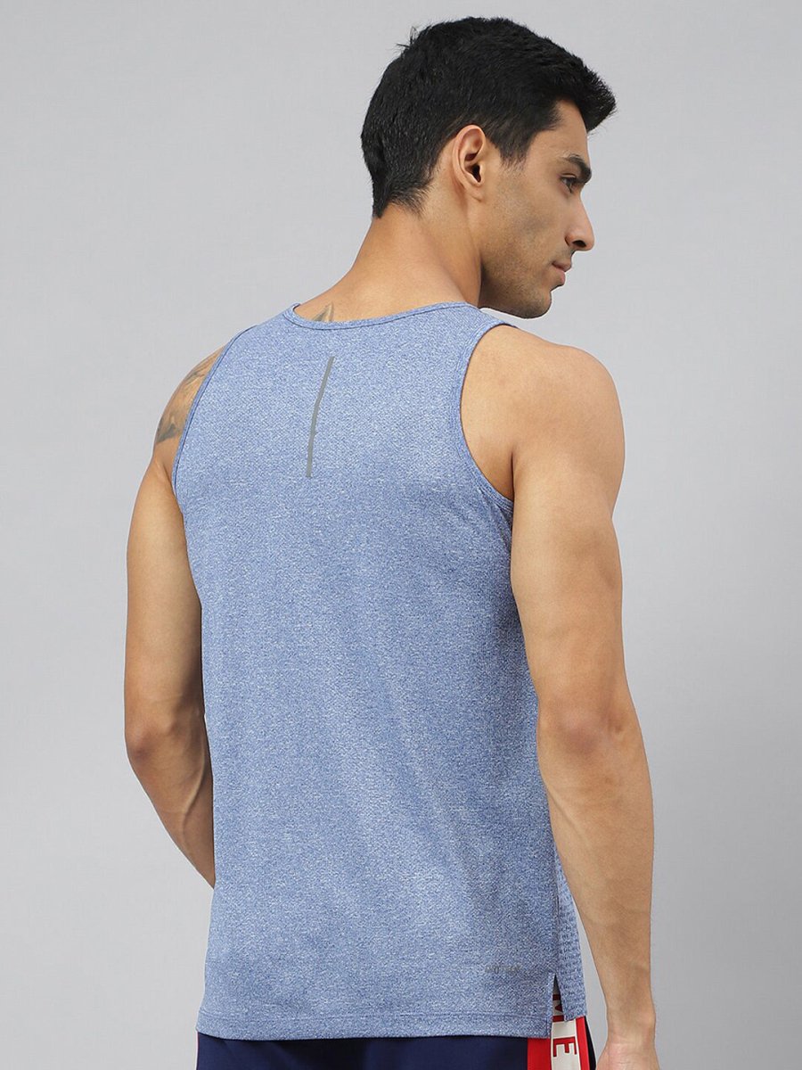 Alcis Men Heather Anti-Static Slim-Fit Distance Running Singlet