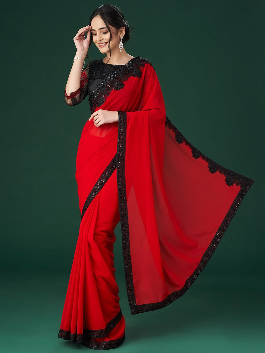 kasee Embroidered Sequinned Sarees