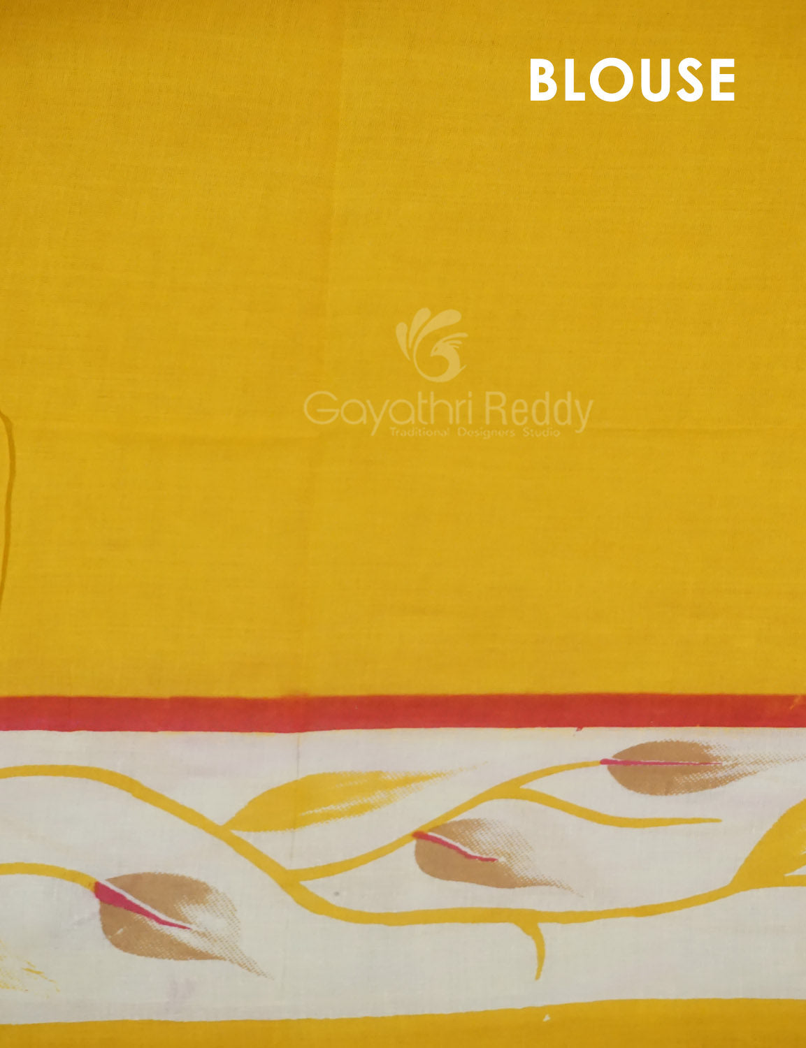 Khaki Green Colour Block Print Pure Kota Cotton Saree By Gayathri Reddy Designer Studio